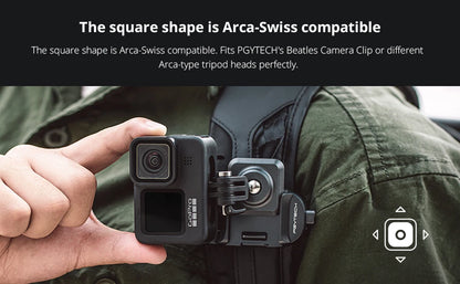 PGYTECH Arca Quick Release Plate for Action Cameras