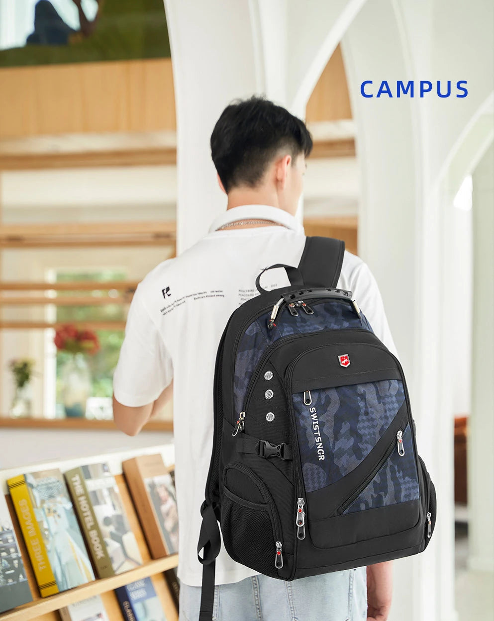 Water-Resistant 17–20-inch Laptop Travel Backpack