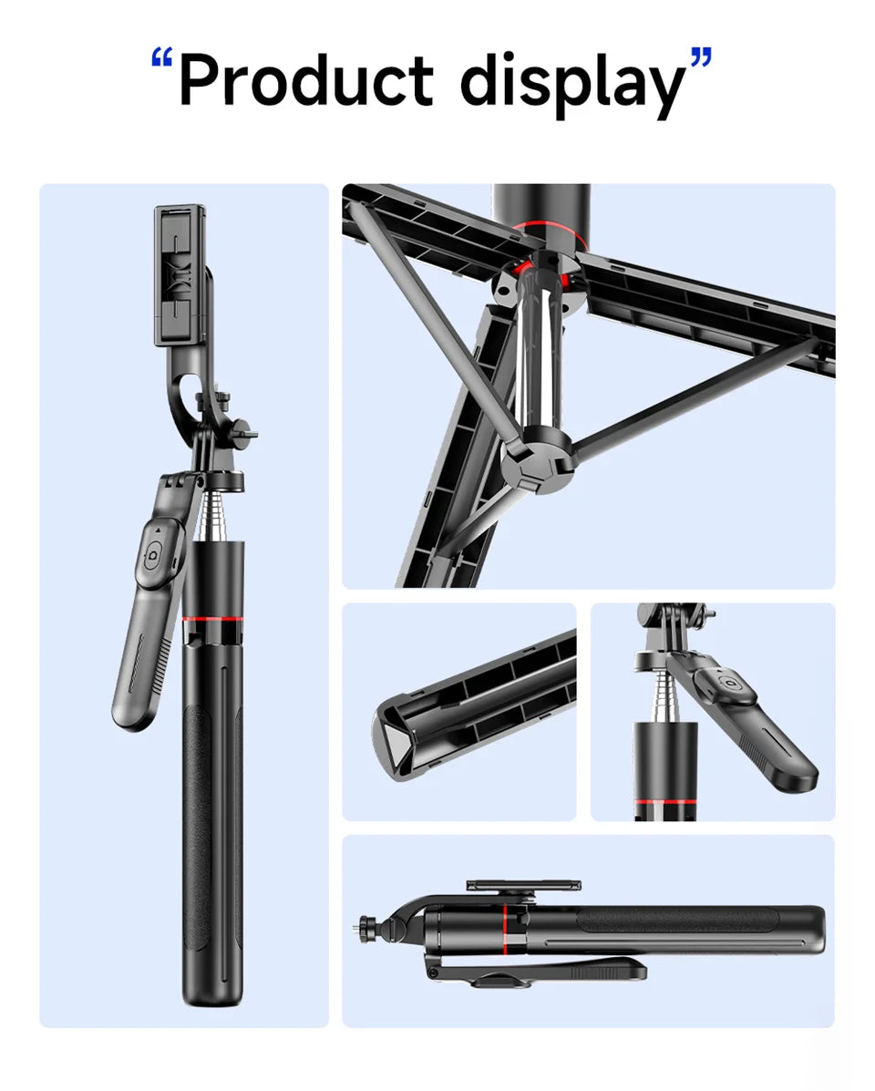 MEUYAG F16 170cm Selfie Stick Tripod with Fill Light