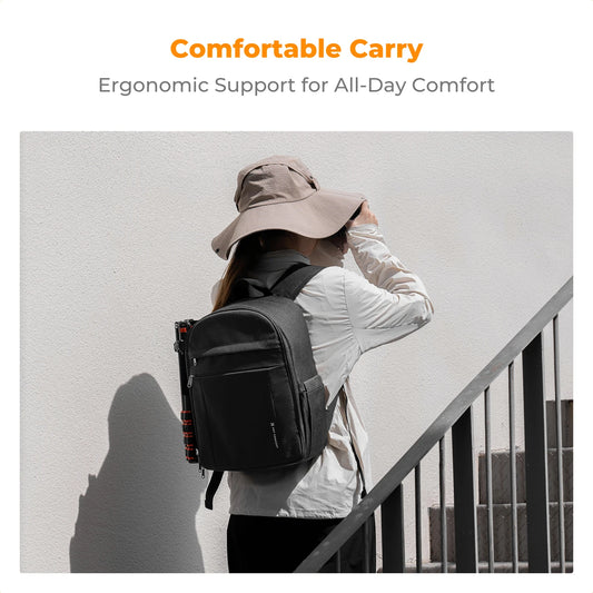 K&F Concept 13L Lightweight Camera Backpack - Black II