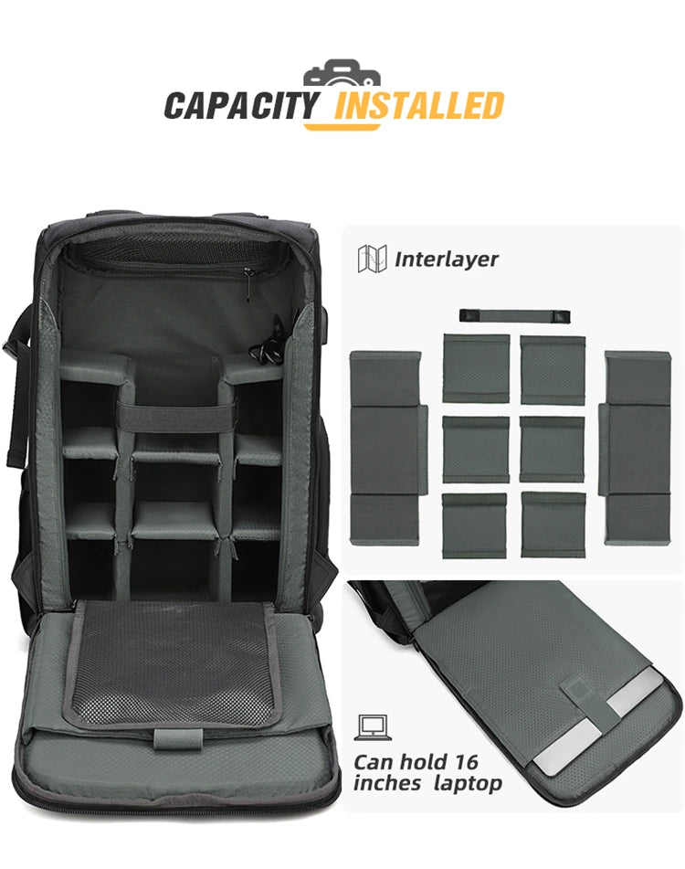 Large Capacity Camera & Drone Backpack product image