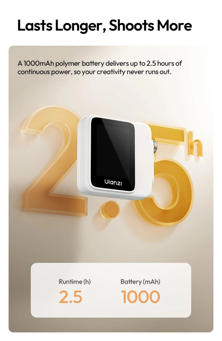 Ulanzi VM02 Wireless Selfie Monitor for Smartphones