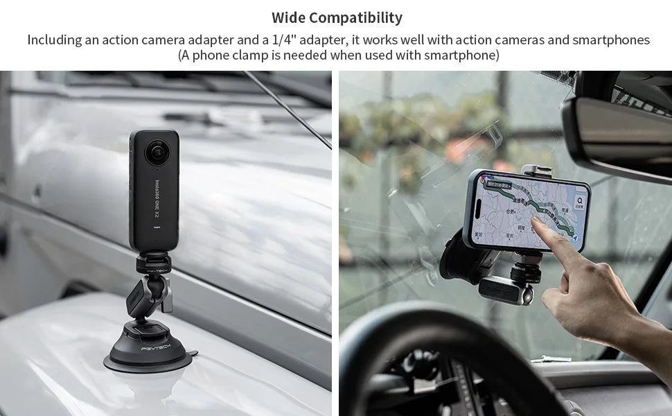 PGYTECH CapLock Suction Cup Camera Mount