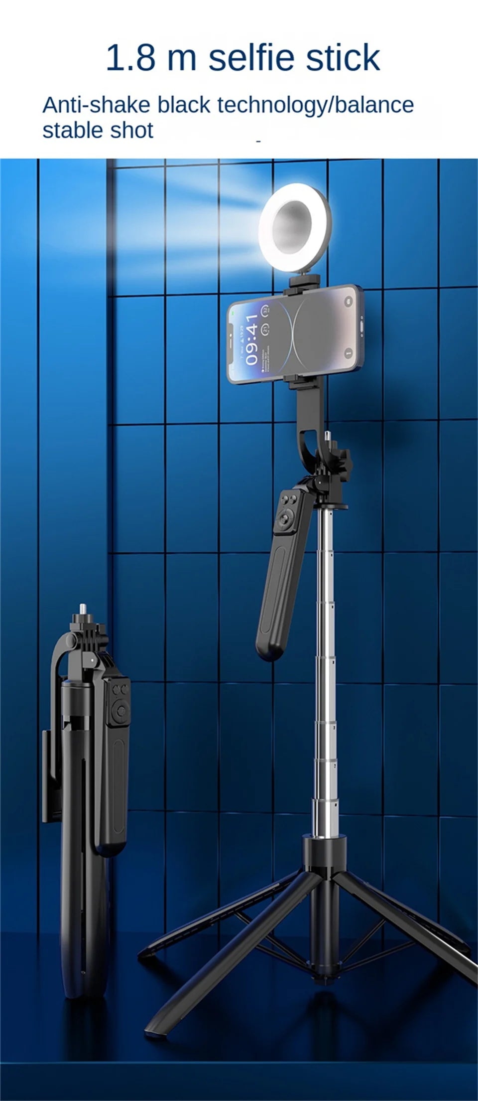 Cool Dier Smartphone Tripod Stand with Bluetooth Shutter