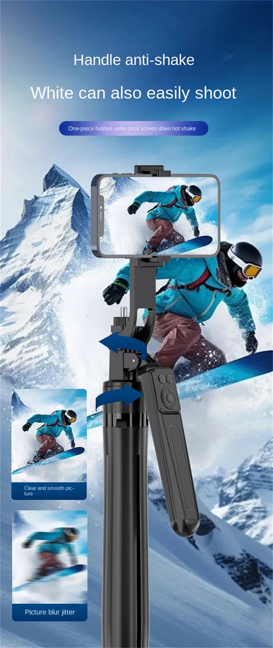 Cool Dier Smartphone Tripod Stand with Bluetooth Shutter