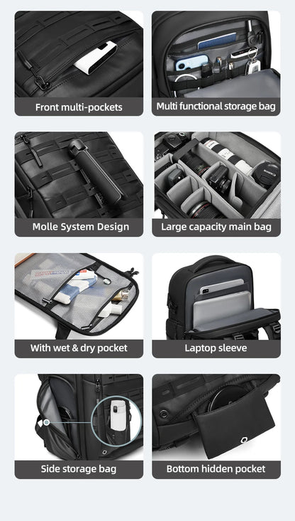 Professional Camera & Drone Backpack with 16-inch Laptop Compartment