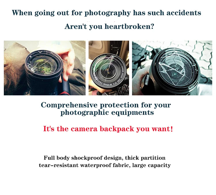 JINNUOLANG 8018 Camera & Laptop Backpack