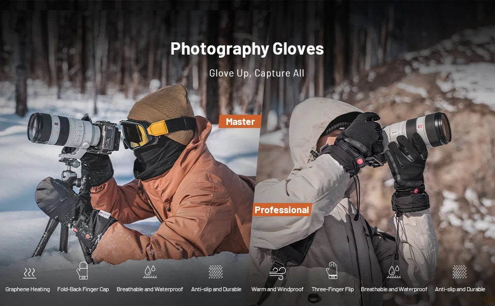PGYTECH Professional Photography Gloves
