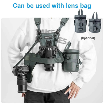 FOMITO Dual Camera Harness & Chest Carry System