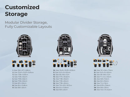 K&F 22L Hardshell Drone Camera Backpack