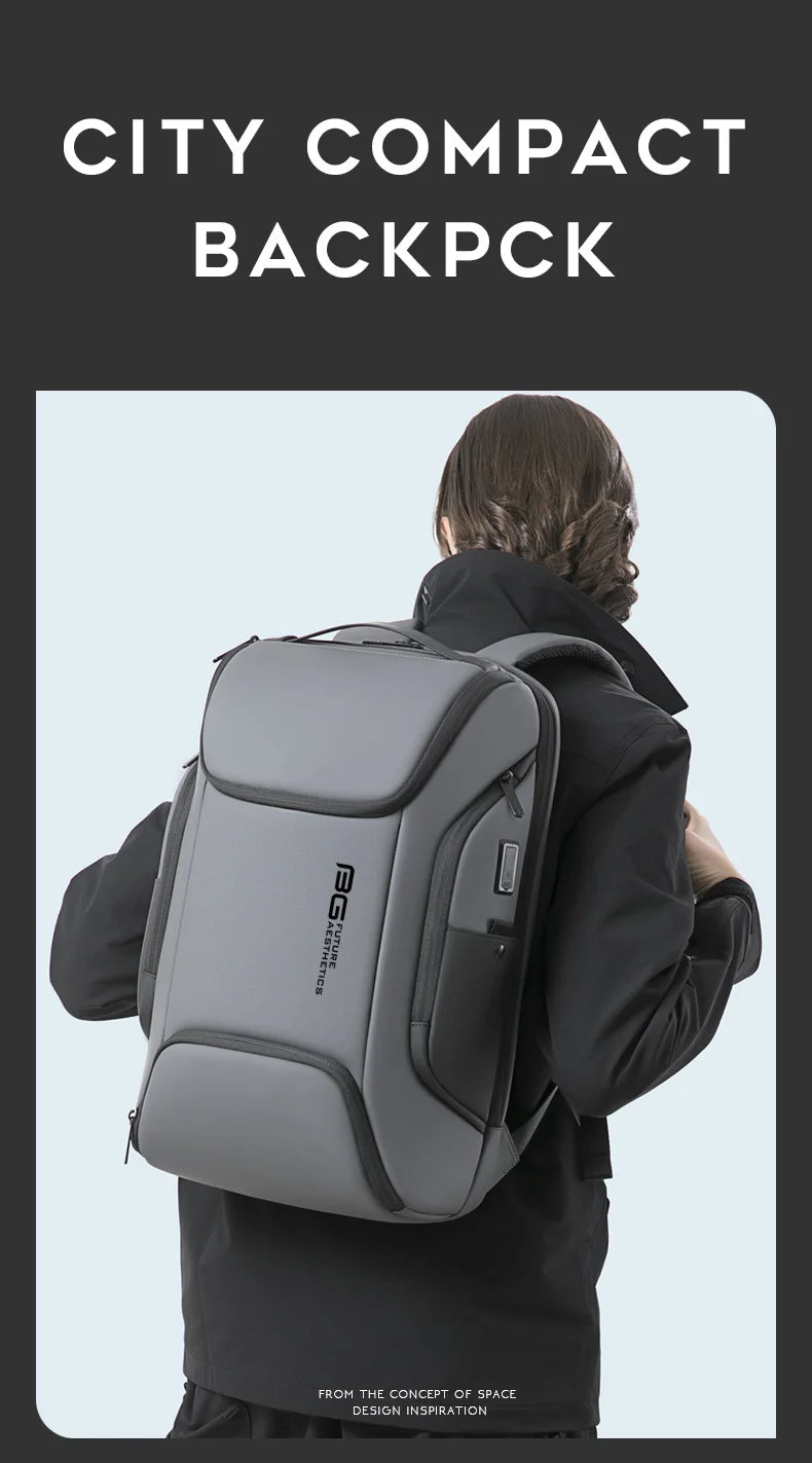 BANGE Business USB Charging 15.6-Inch Laptop Backpack