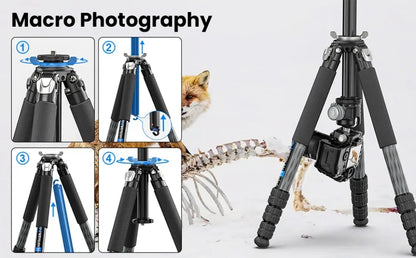 WEYLLAN UX7 Compact Carbon Fibre Travel Tripod