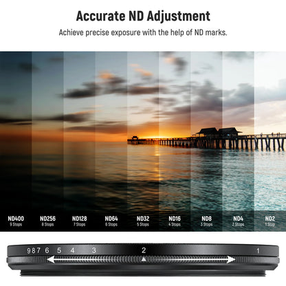 NEEWER ND2-ND400 Variable Neutral Density Lens Filter