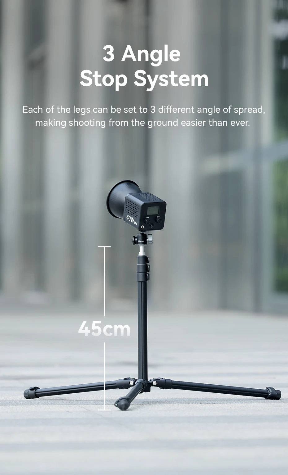 Ulanzi TT43 Reversible Leg Light Stand 1.9m