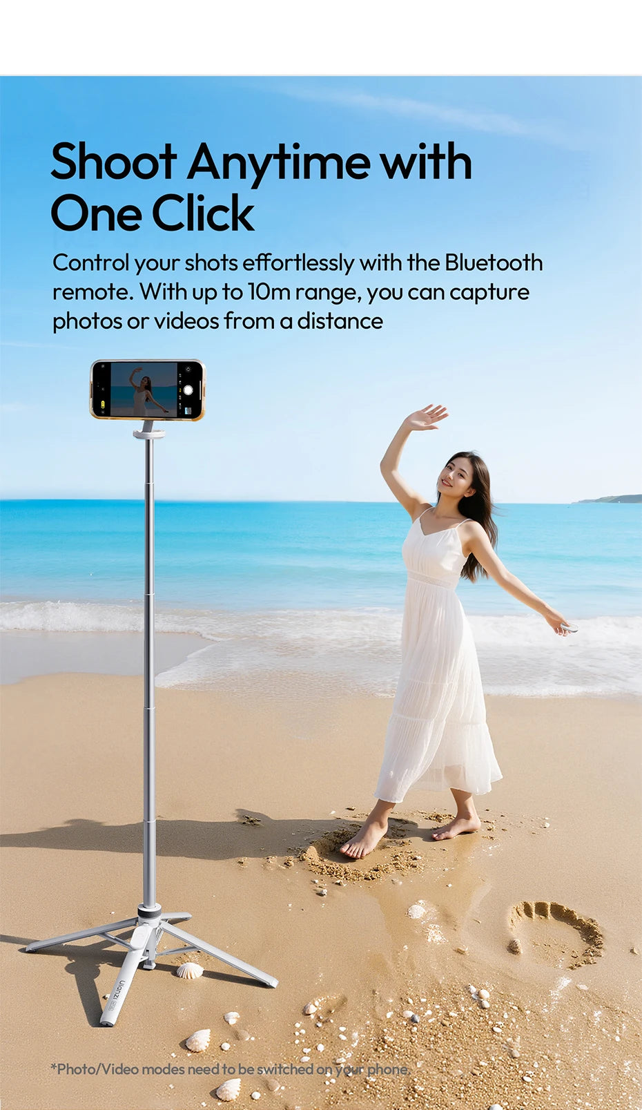 Ulanzi MT85 MagSafe Phone Tripod with Wireless Remote