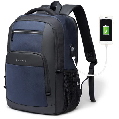 BANGE Lightweight 15.6-Inch USB Laptop Backpack