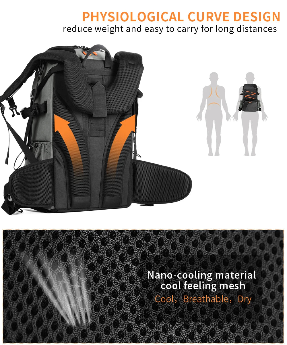 K&F 32L/25L 2-in-1 Camera Backpack and Sling Bag