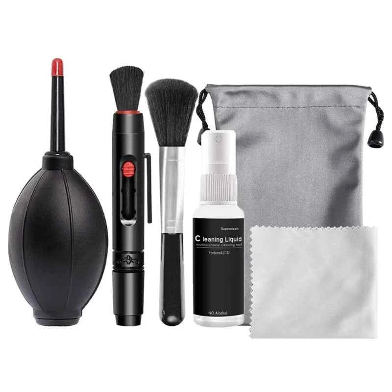 6-in-1 Professional Camera Cleaning Kit with Air Blower