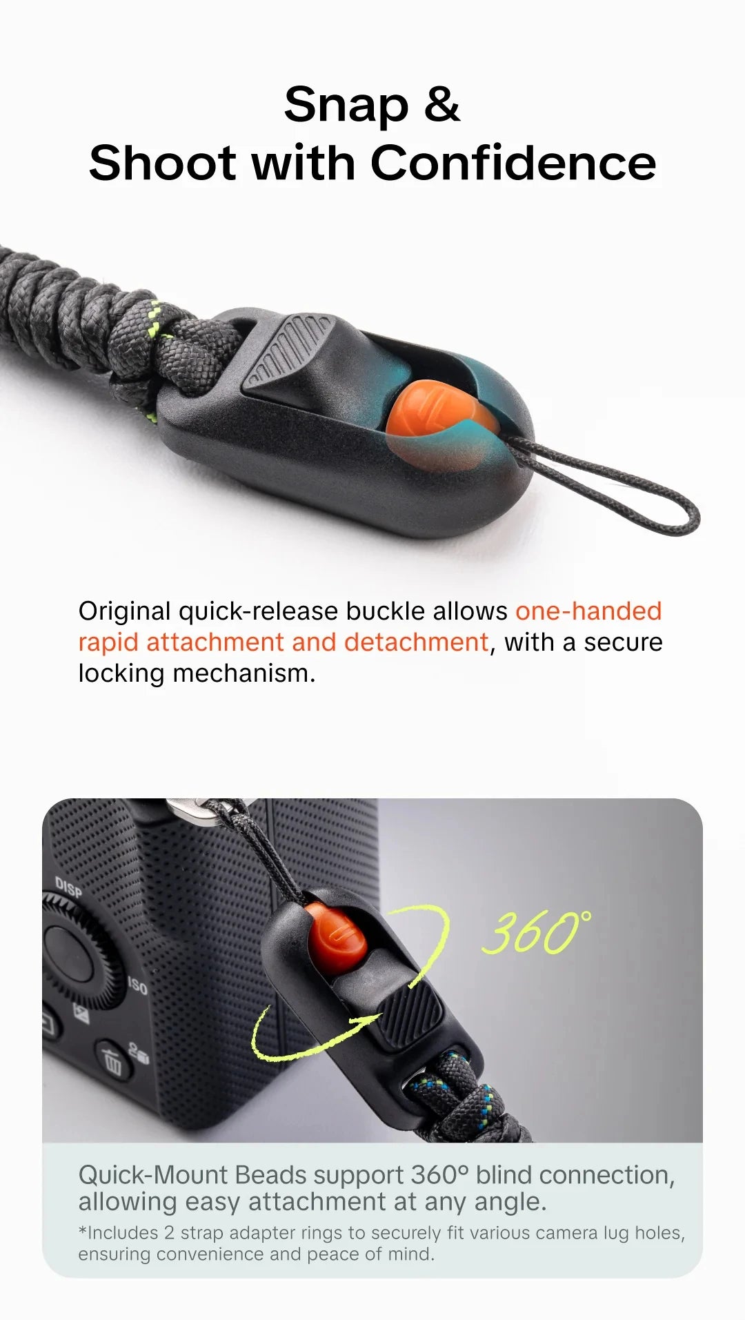 PGYTECH Camera Wrist Strap Slim Outdoor