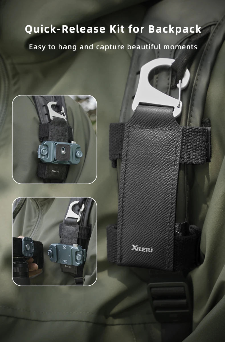 XILETU Quick Release Backpack Camera Clip