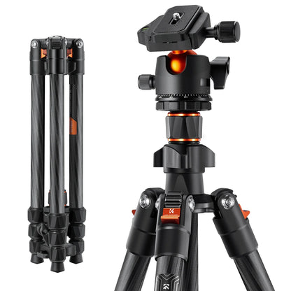 K&F Concept K254C2 64-Inch Carbon Fibre Tripod
