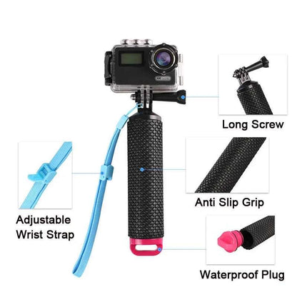 Floating Hand Grip for GoPro, DJI and Insta360 Action Cameras