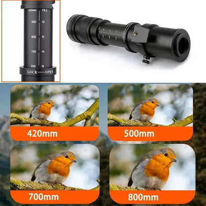 Lightdow 420-800mm f/8.3-16 Manual Super Telephoto Lens