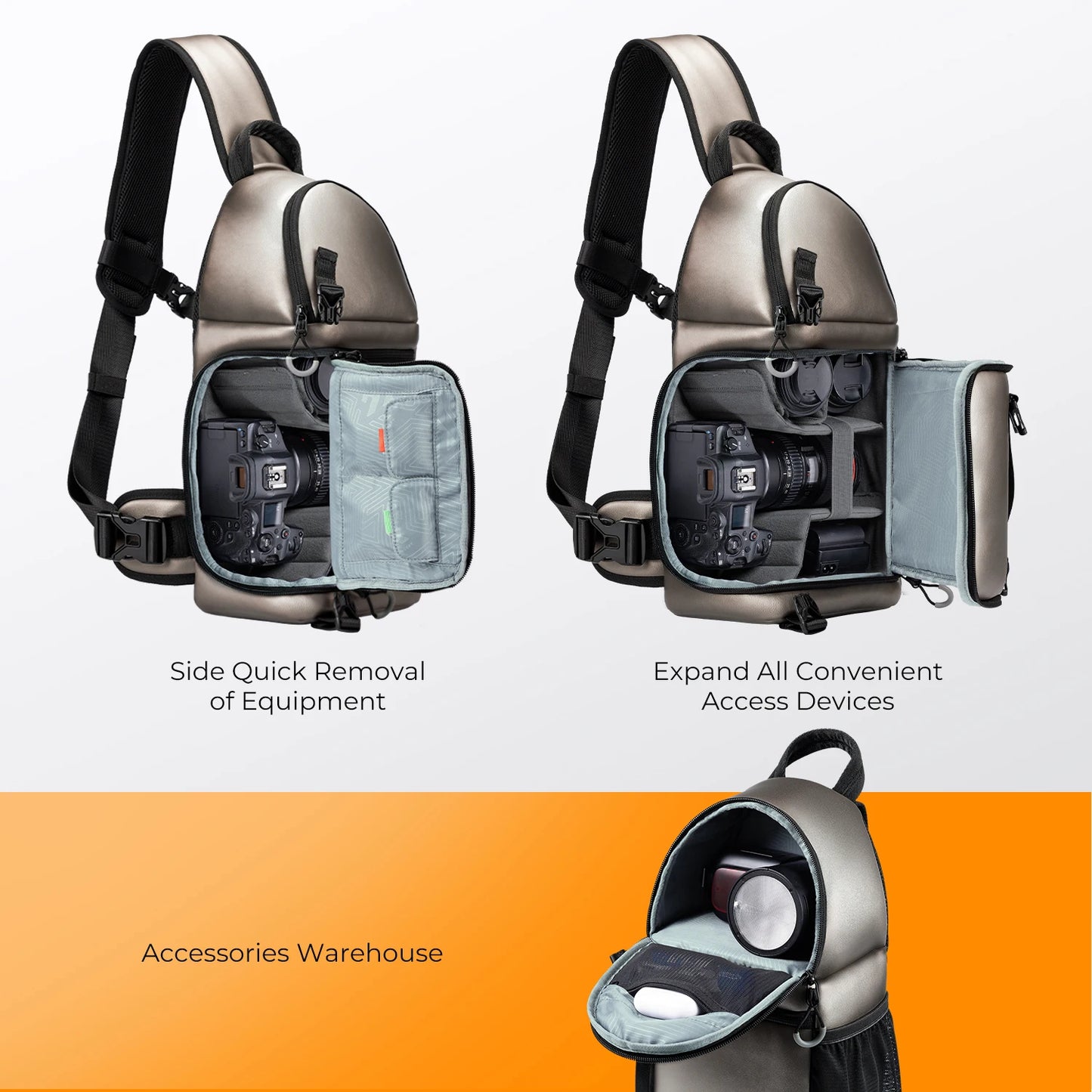 K&F Outdoor Camera Sling Backpack
