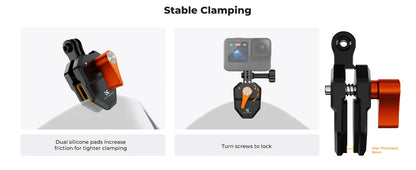 K&F Concept Windshield Clamp Action Camera Mount