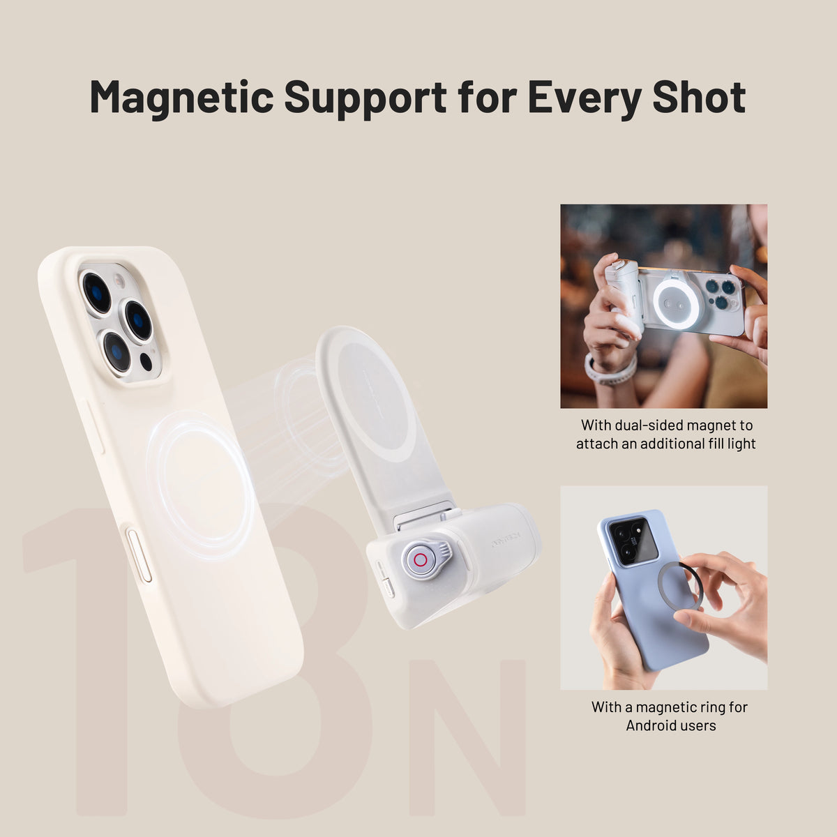 PGYTECH MagCam Magnetic Phone Camera Grip System