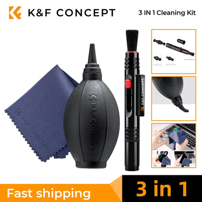 K&F Concept Camera Lens Cleaning Kit for Cameras & Screens