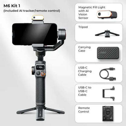 Hohem iSteady M6 Smartphone Gimbal Kit with AI Tracker