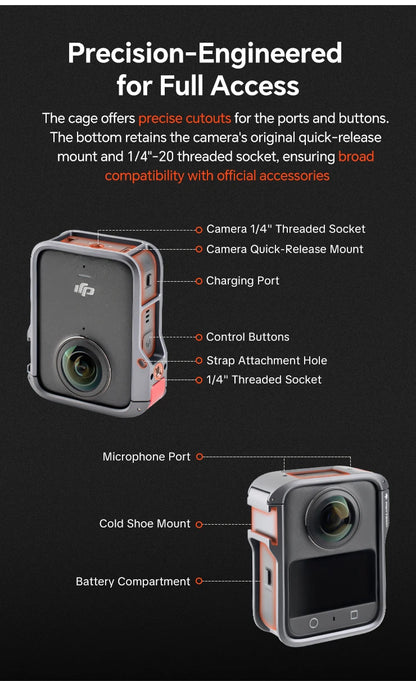 PGYTECH Camera Cage for DJI Osmo 360