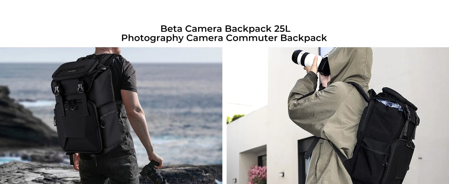 K&F Concept 25L Camera Backpack with 15.6-Inch Laptop Compartment