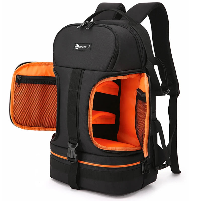 15.6 Inch Laptop Camera Backpack with Reflective Stripe