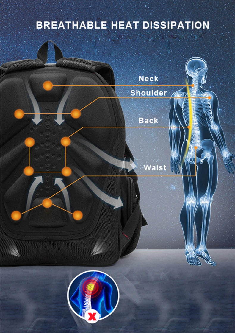 Water-Resistant 17–20-inch Laptop Travel Backpack