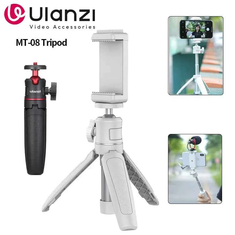 Ulanzi MT-08 White Mini Tripod and Hand Grip