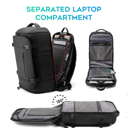 BANGE Large Travel Backpack with Shoe Compartment
