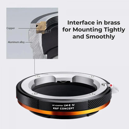 K&F Concept Lens Mount Adapter - Camera Fujifilm X 1 / Leica M