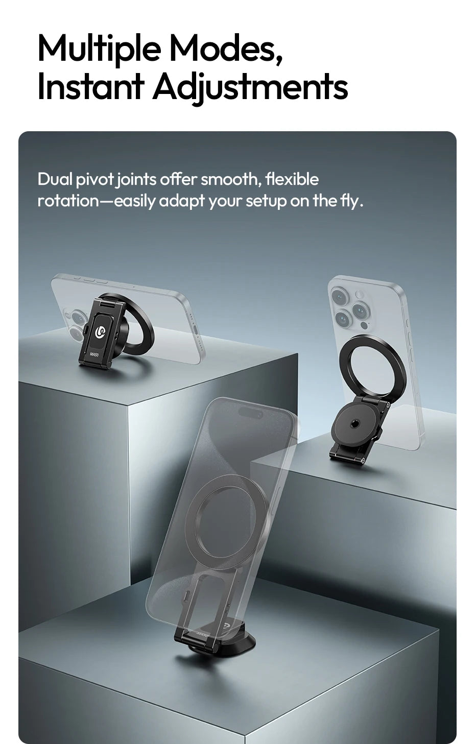 Ulanzi MA50 UKA Magnetic Phone Holder & Multi-Angle Stand