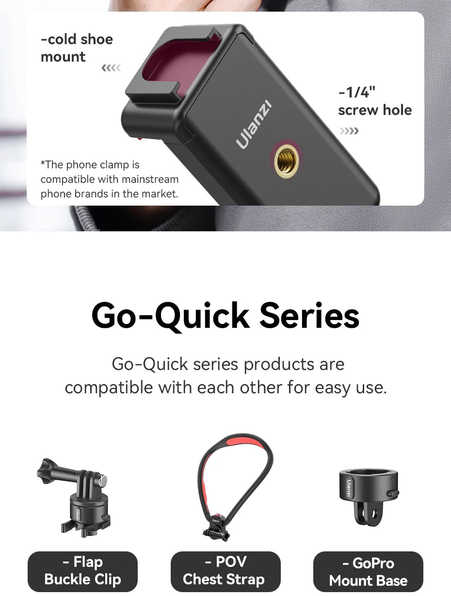 Ulanzi Go-Quick II Magnetic Chest Mount