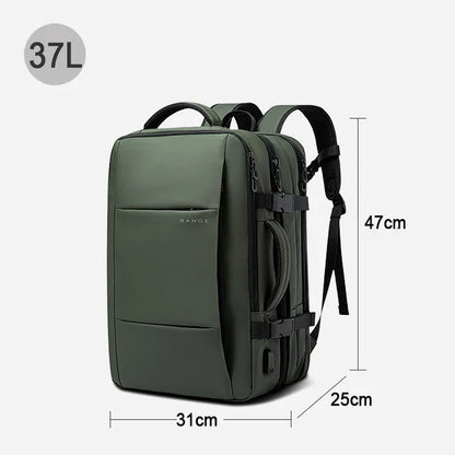 BANGE 17.3 Inch Expandable Travel Backpack with USB Port