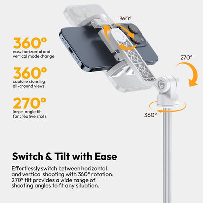 Ulanzi TT88 1.44m Overhead Phone Tripod with Magnetic Clamp
