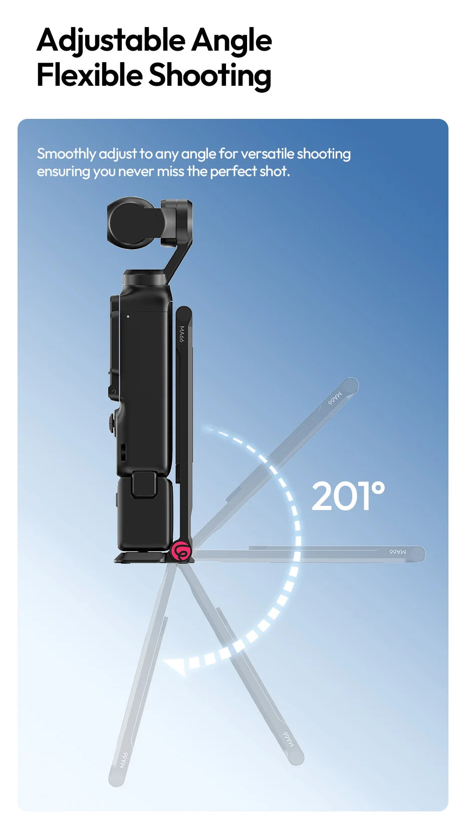 Ulanzi MA66 Magnetic Quick Release Tripod for DJI Pocket 3