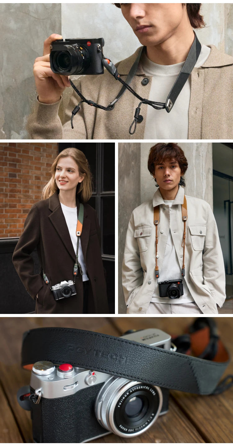 PGYTECH Leather Camera Strap Air Quick Release 80–136cm