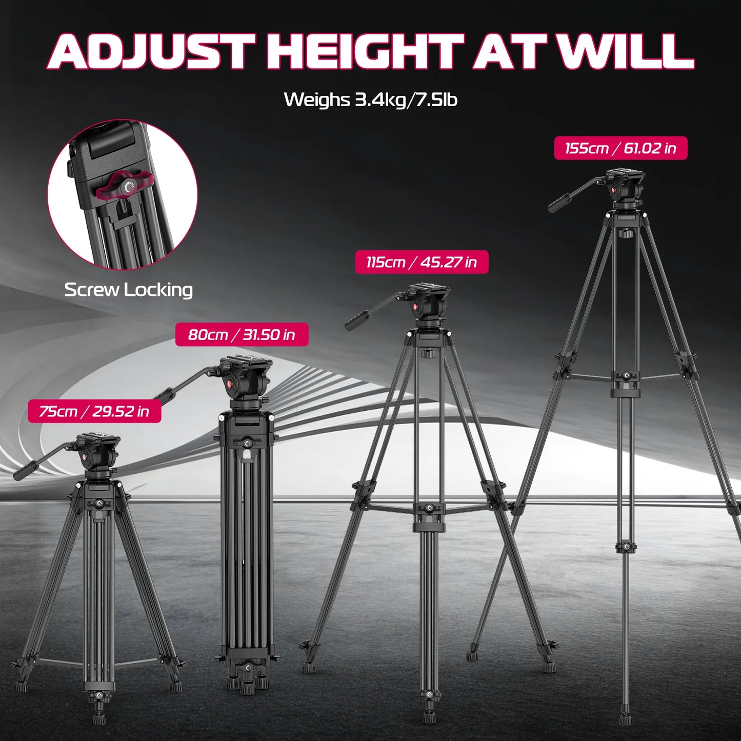 Ulanzi MT-81 Heavy Duty Aluminium Camera Tripod