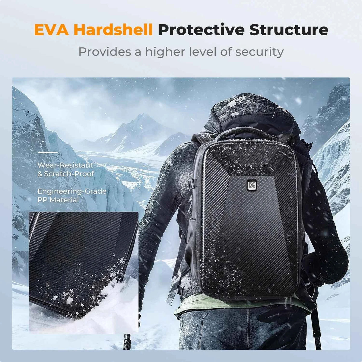 K&F 22L Hardshell Drone Camera Backpack