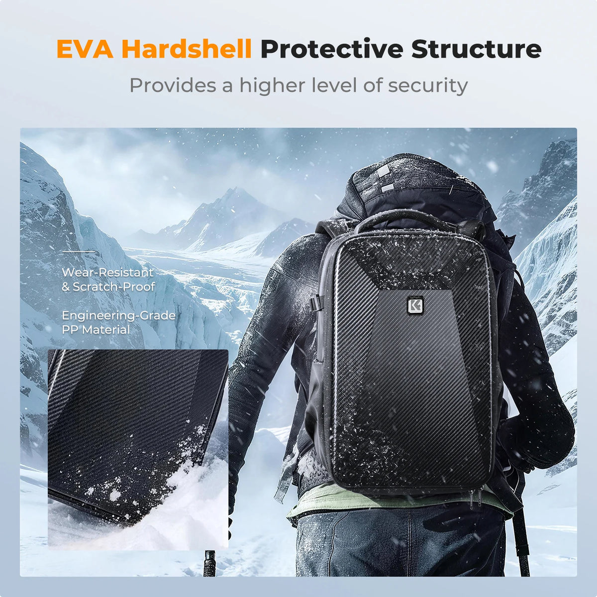 K&F 22L Hardshell Drone Camera Backpack