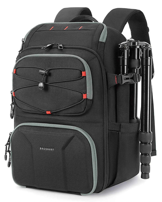BAGSMART Camera Backpack with 15.6 Inch Laptop Compartment