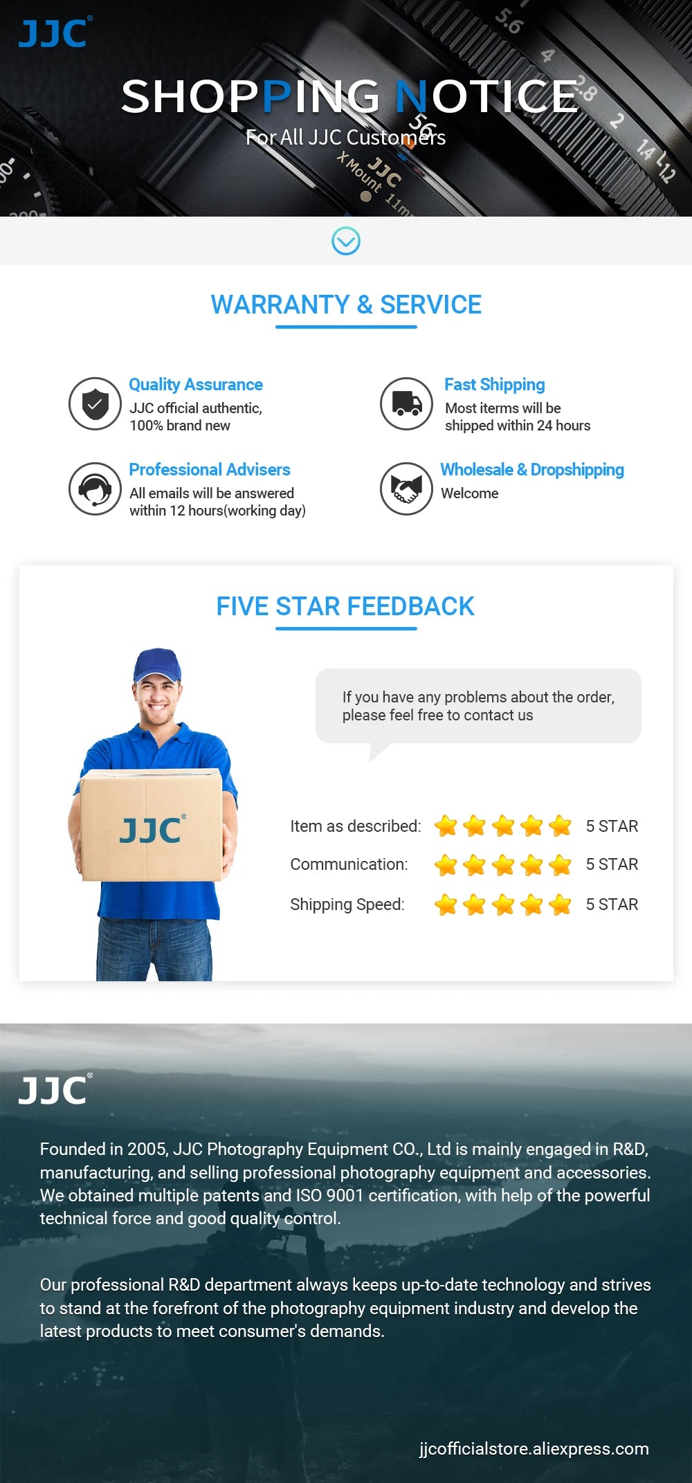 JJC Adjustable Neoprene Camera Hand Strap